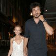 Kylie Minogue et son petit ami Andres Velencoso à Londres, le 2 août 2013.