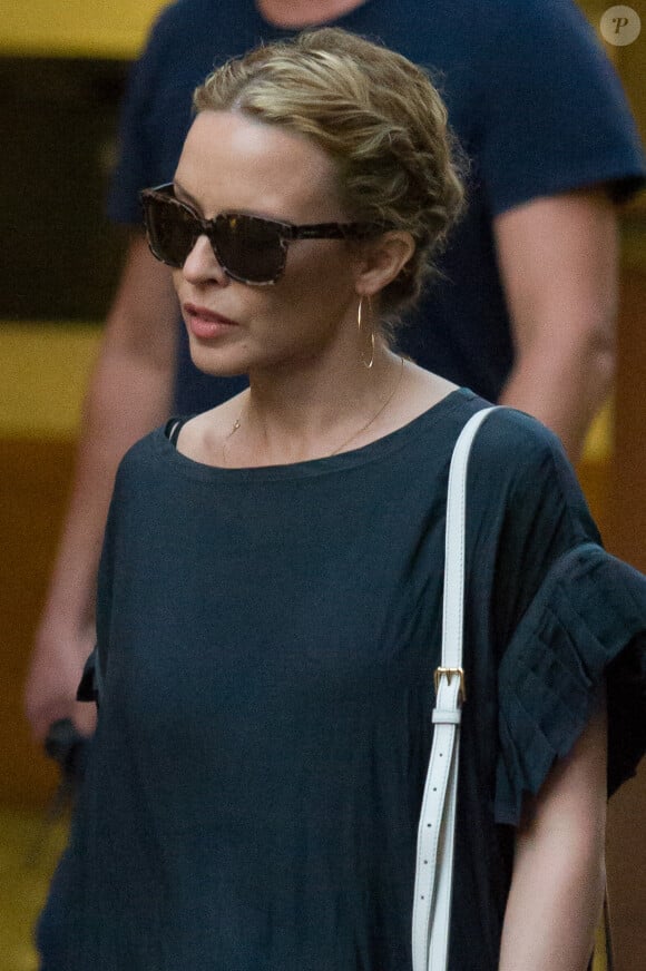 Kylie Minogue en vacances a Portofino en Italie, le 25 juillet 2013.
