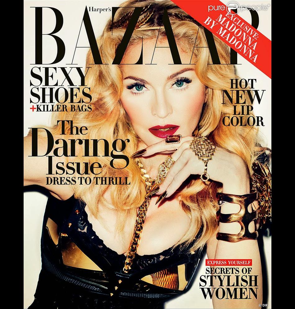 Madonna photographiée par Terry Richardson pour &quot;Harper&#039;s Bazaar&quot; US, novembre 2013.