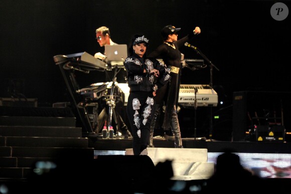 La popstar Rihanna en concert à Johannesburg (Afrique du sud) le dimanche 13 octobre 2013.