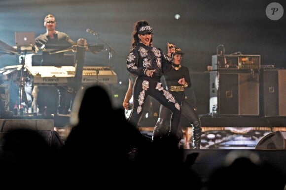 La chanteuse Rihanna en concert à Johannesburg (Afrique du sud) le dimanche 13 octobre 2013.
