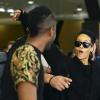 Rihanna arrivant en Afrique du sud, le samedi 12 octobre 2013.