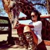 Rihanna profitant d'un parc animalier de Johannesburg, le dimanche 13 octobre 2013, avant son grand concert à Soweto.