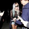 Kesha arrive au Jimmy Kimmel Live à Hollywood, Los Angeles, le 14 octobre 2013.