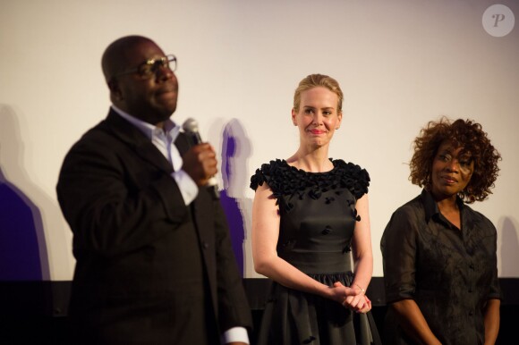 Steve McQueen, Sarah Paulson et Alfe Woodard lors de la première de 12 Years A Slave à la Nouvelle-Orléans, le 10 octobre 2013.