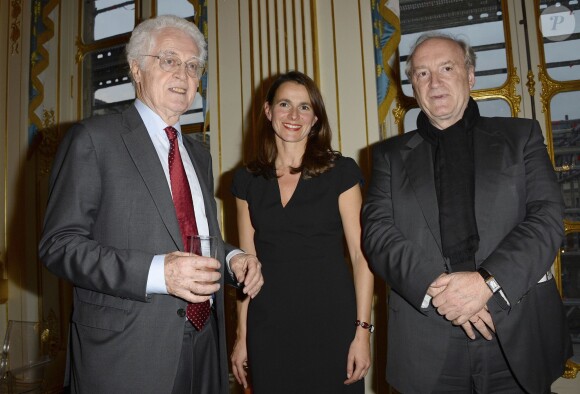 Lionel Jospin, Aurélie Filippetti au ministère de la culture à Paris, le 15 octobre 2013.