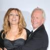 Paul Hogan et Linda Kozlowski avec leur fils Chance, à Los Angeles le 12 janvier 2013