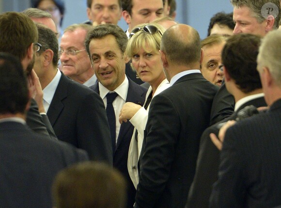 Nicolas Sarkozy et Nadine Morano à Paris le 8 juillet 2013