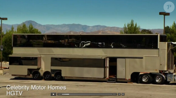 Image de l'incroyable et luxueuse caravane de l'acteur Will Smith, surnomée "The Heat", qu'il occupe lors du tournage de "Focus" à la Nouvelle Orléans - octobre 2013