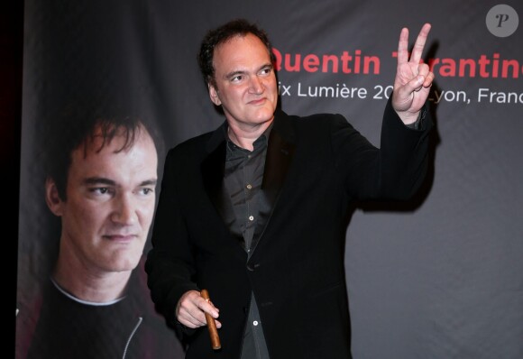 Quentin Tarantino - Remise du Prix Lumière 2013 à Quentin Tarantino à Lyon, le 18 octobre 2013.