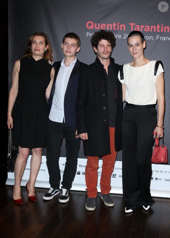 Emmanuelle Devos, Clément Sibony et Clotilde Hesme - Remise du Prix Lumière 2013 à Quentin Tarantino à Lyon, le 18 octobre 2013.