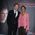 Vincent Perez et Karine Silla - Remise du Prix Lumière 2013 à Quentin Tarantino à Lyon, le 18 octobre 2013.