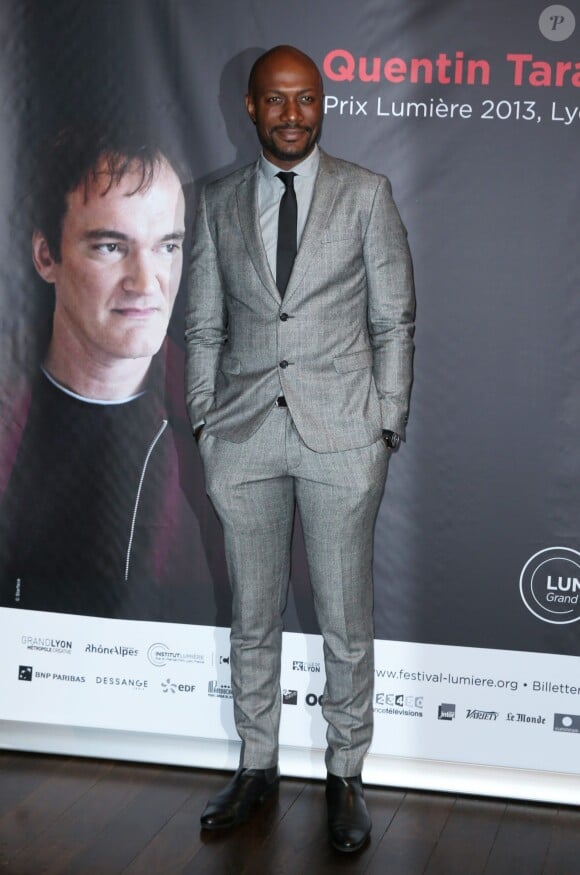 Harry Roselmack - Remise du Prix Lumière 2013 à Quentin Tarantino à Lyon, le 18 octobre 2013.