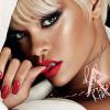 Rihanna, visage de la collection RiRi Hearts MAC pour la marque M.A.C qui paraîtra en décembre.