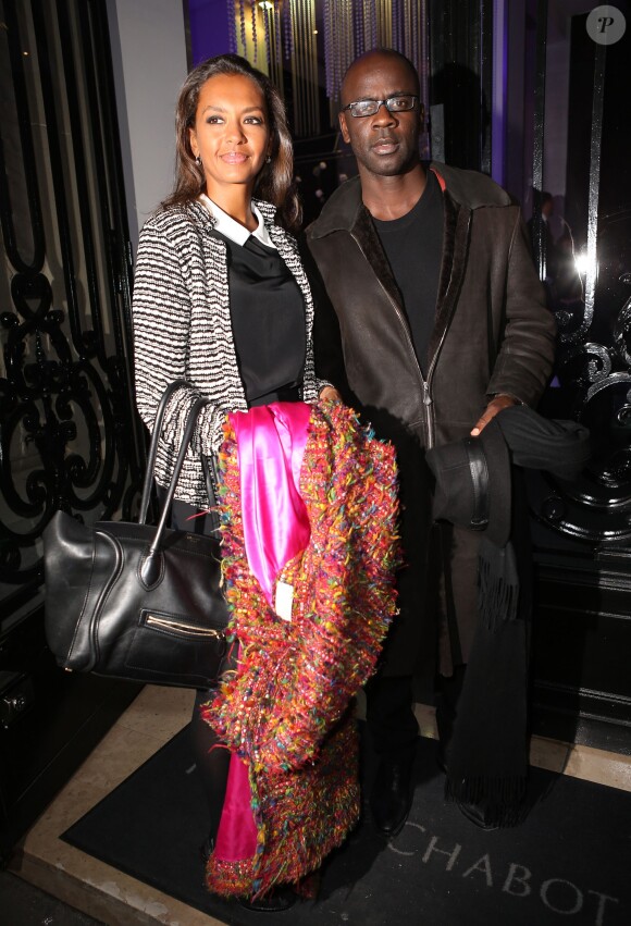 Lilian Thuram et Karine Le Marchand le 19 novembre 2012