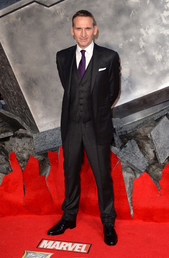 Christopher Eccleston, lors de l'avant-première du film Thor : Le Monde des ténèbres, le 22 octobre 2013 à Londres