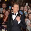 Tom Hiddleston, lors de l'avant-première du film Thor : Le Monde des ténèbres, le 22 octobre 2013 à Londres