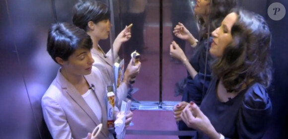 Vanessa Caffin a reçu Alessandra Sublet dans son émission "Pitch Elevator", diffusée sur le site Yahoo.