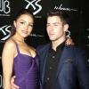 Nick Jonas et sa chérie Olivia Culpo à la fête d'anniversaire de Nick au "XS Nightclub at Encore Las Vegas", le 15 septembre 2013.