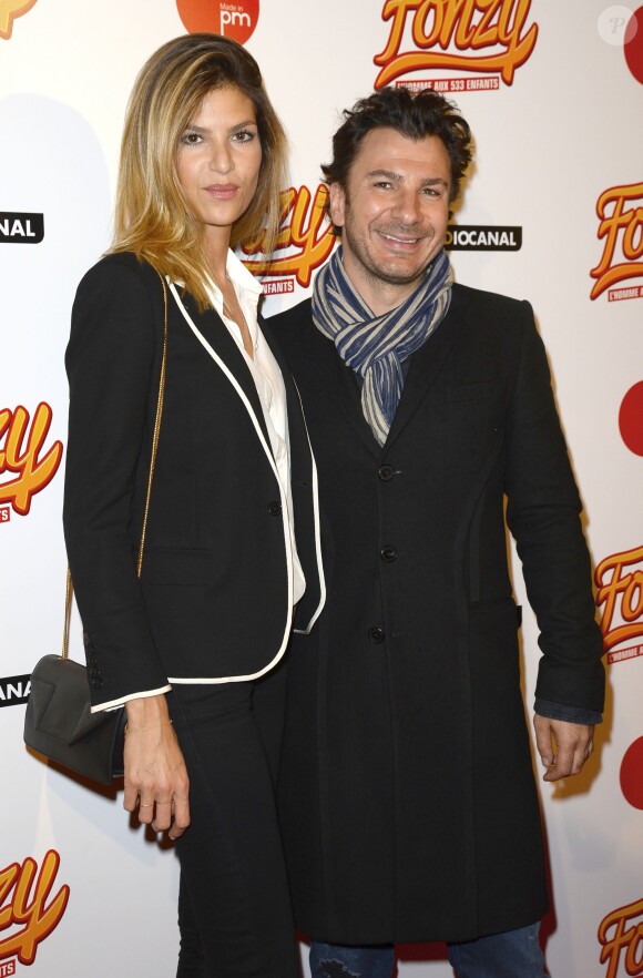 Isabelle Funaro et Michaël Youn lors de l'avant-première du film "Fonzy" au Gaumont Opéra à Paris, le 25 octobre 2013.