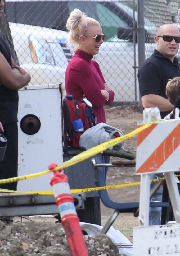 Britney Spears et Kevin Federline sont alles assister au match de football de leurs fils Sean et Jayden a Woodland Hills. Le 26 octobre 2013 .