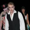Laeticia Hallyday et Johnny Hallyday assistent a la soiree annuelle d'Halloween organisee par Kate Hudson a Brentwood, le 26 octobre 2013 -