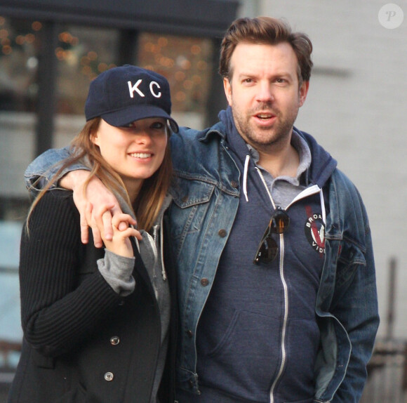 Olivia Wilde et Jason Sudeikis à New York le 31 décembre 2011