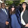 Exclusif - Le président de la République du Sénégal Macky Sall, Isabelle Adjani et Yamina Benguigui à Paris, le 4 juin 2013.