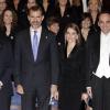 Le prince Felipe et la princesse Letizia d'Espagne au concert des 22e Prix Prince des Asturies à Oviedo le 24 octobre 2013.