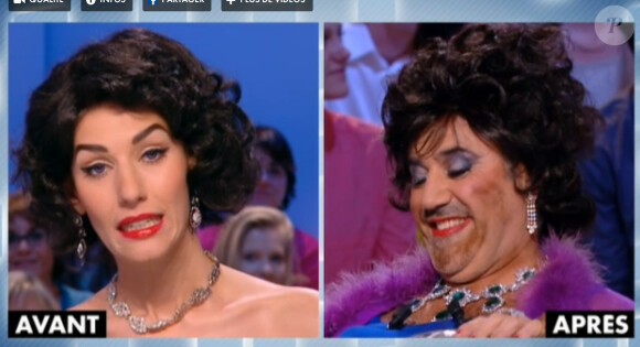 Les retrouvailles déjantées d'Antoine de Caunes et José Garcia au "Grand Journal" le 24 octobre 2013.