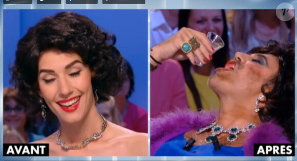 Les retrouvailles déjantées d'Antoine de Caunes et José Garcia au "Grand Journal" le 24 octobre 2013.