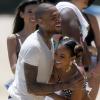 Exclusif - Chris Brown avec sa nouvelle compagne Karrueche Tran à Hawaï. Le 26 août 2013.