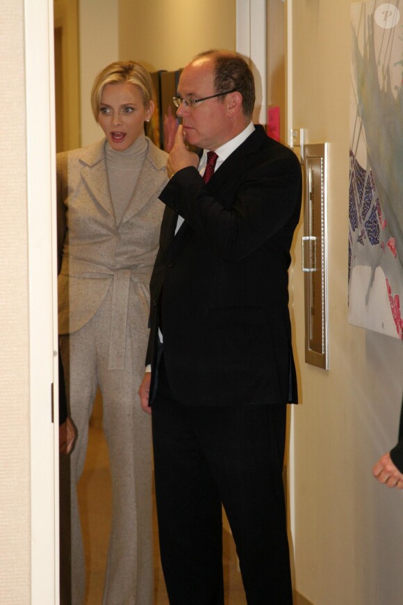 Le prince Albert de Monaco et la princesse Charlene à Philadelphie le 26 octobre 2013