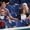 Zlatan Ibrahimovic, déjà présent la veille pour la demi-finale, a assisté avec sa femme Helena Seger et leurs fils Maximilian et Vincent, vêtus de maillots du PSG au nom de Djokovic, au triomphe de Novak Djokovic en finale du Masters de Paris-Bercy contre David Ferrer, le 3 novembre 2013.