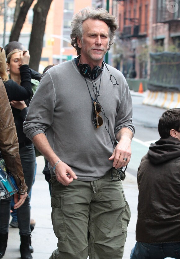 Peter Horton sur le tournage du film "Ironside" à New York, le 1er avril 2013