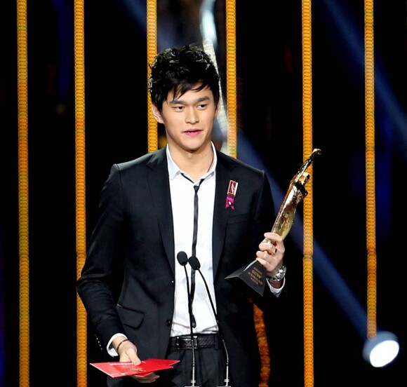 Sun Yang à Pékin, élu meilleur athlète masculin de l'année, le 19 janvier 2013