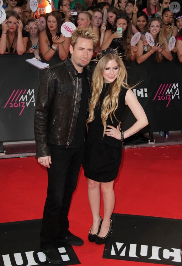 Chad Kroeger et Avril Lavigne à Toronto, le 16 juin 2013.