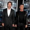 Arnold Schwarzenegger, Sylvester Stallone - Premiere de "The Escape Plan" à New York le 15 octobre 2013.