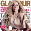 Lady Gaga en couvertrue du magazine "Glamour" américain, décembre 2013.
