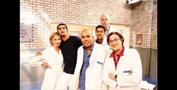 Sophie Mounicot, Ramzy, Eric, Jamel, Jean-Luc Bideau et Catherine Benguigui dans "H"