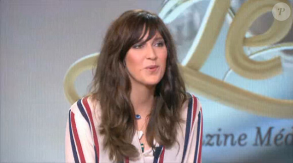 Daphné Bürki sur le plateau du Tube, sur Canal+, le samedi 9 novembre 2013.