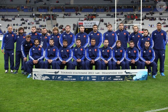 L'equipe de France de Rugby a XV - L'equipe de Nouvelle-Zelande fait le Aka - Match de rugby France-Nouvelle-Zelande (All Blacks) au stade de France, Saint-Denis, le 9 Novembre 2013.