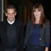 Exclusif -Nicolas Sarkozy et Carla Bruni-Sarkozy au restaurant 154 à Paris, le 11 octobre 2013