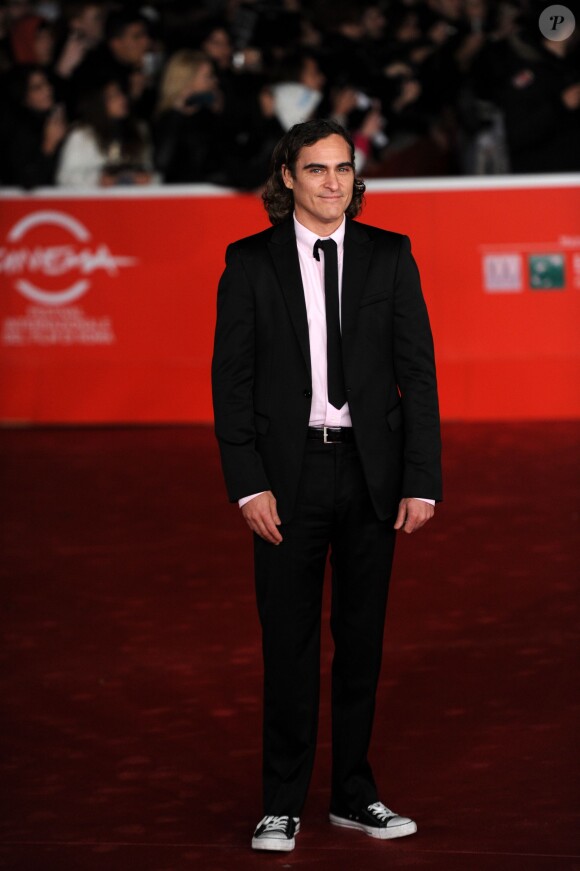 Joaquin Phoenix lors de l'avant-première du film Her dans le cadre du Festival du film de Rome le 10 novembre 2013