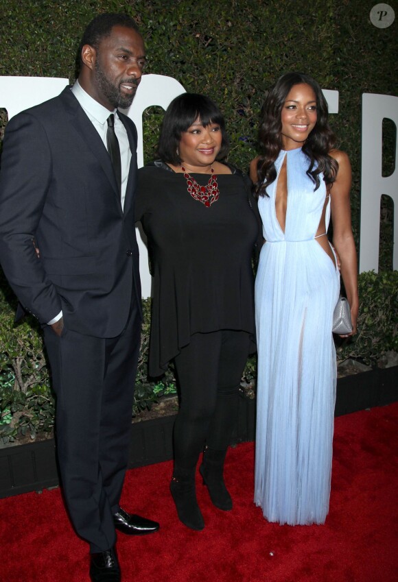 Idris Elba, Zindzi Mandela, Naomie Harris lors de la première du film "Mandela: Long Walk To Freedom" à Hollywood le 11 novembre 2013.
