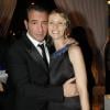 Alexandra Lamy et Jean Dujardin lors de la soirée au Fouquet's après la cérémonie des César le 24 février 2012