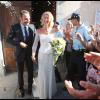 Alexandra Lamy et Jean Dujardin pendant leur mariage à Anduze dans les Cévennes le 25 juillet 2009