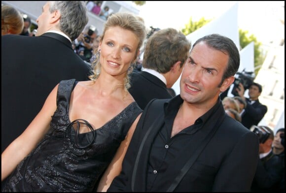 Alexandra Lamy et Jean Dujardin lors du Festival de Cannes le 18 mai 2007