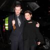 Emma de Caunes et son mari Jamie Hewlett arrivent au vernissage de l'exposition Miss Dior au Grand Palais le 12 novembre 2013