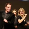 Quentin Tarantino et Mélanie Laurent - Remise du Prix Lumière à Quentin Tarantino lors du Festival Lumière à Lyon le 18 octobre 2013.